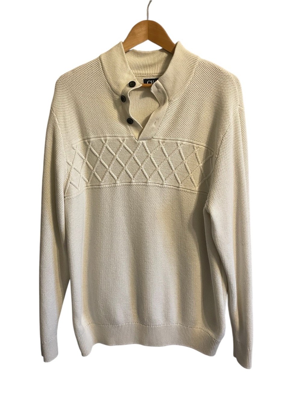 G7- white sweater chaps XL extra large x-large